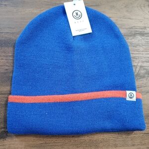 Neff Blue Mens Rowan Cuffed Beanie Winter Knit Hat New